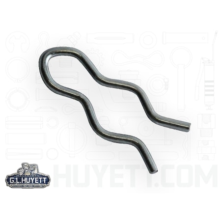 Huyett Hair Cotter Pin, 1/32 in Dia, 1/2 in L, Spring Wire BPXZ-2302/D